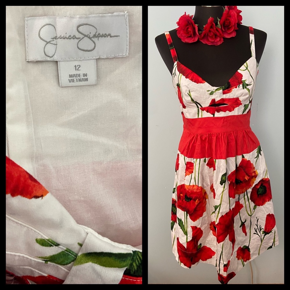 FLORAL SUNDRESS- BNWOT - JESSICA SIMPSON- SIZE 12